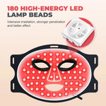 AuraGlow LED — 7-Mode Portable Red Light Therapy Face Mask